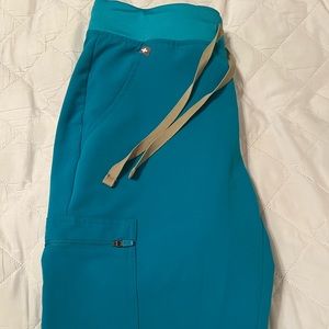 Figs teal Zamora joggers size small